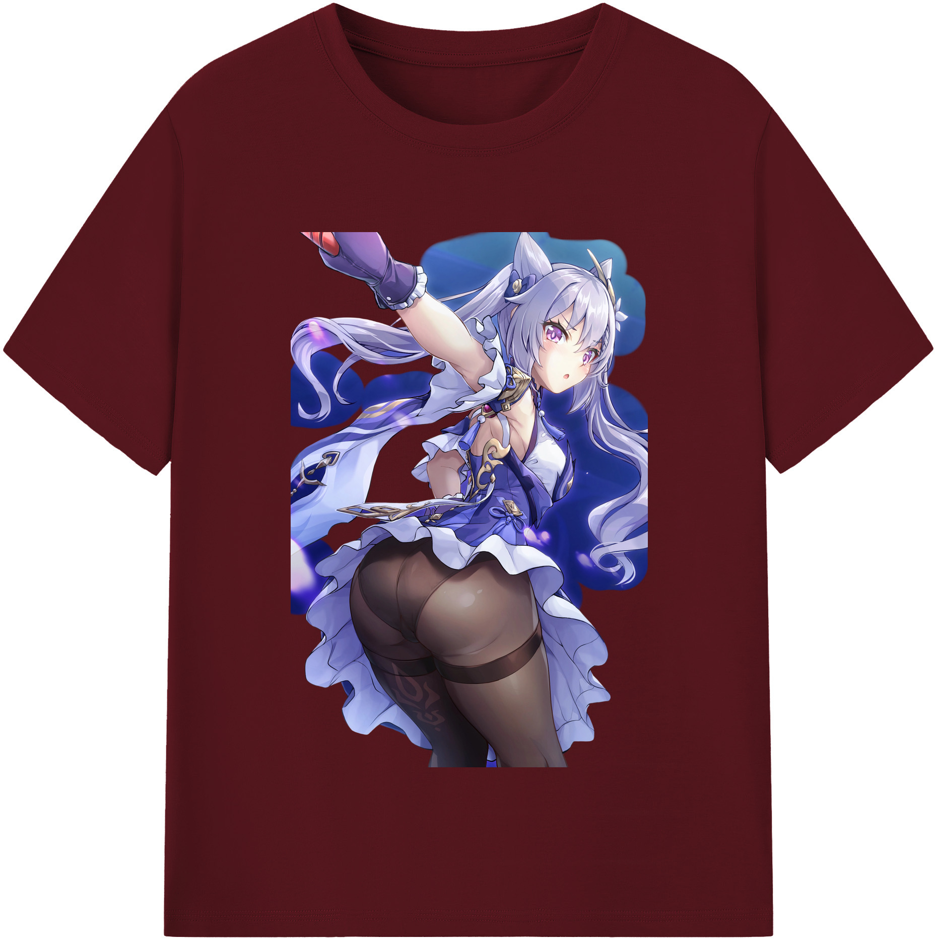 げんし神 刻晴 こくせい genshin Kokusei 綿100％半袖Tシャツ（フロントプリント）